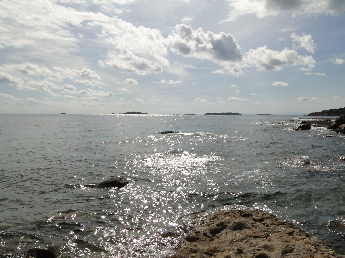 Ausblick von Corsica auf Sardinien