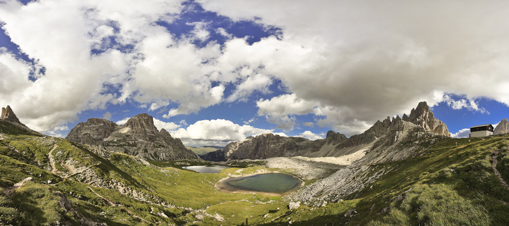 Ausblick von der 3 Zinnenhütte