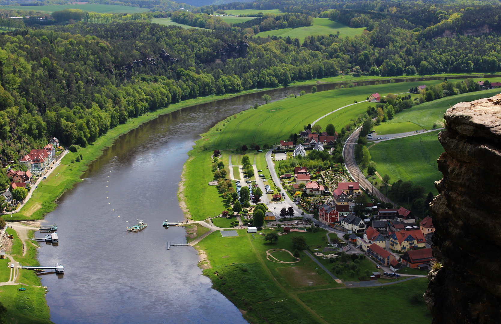 Ausblick von der Bastei...