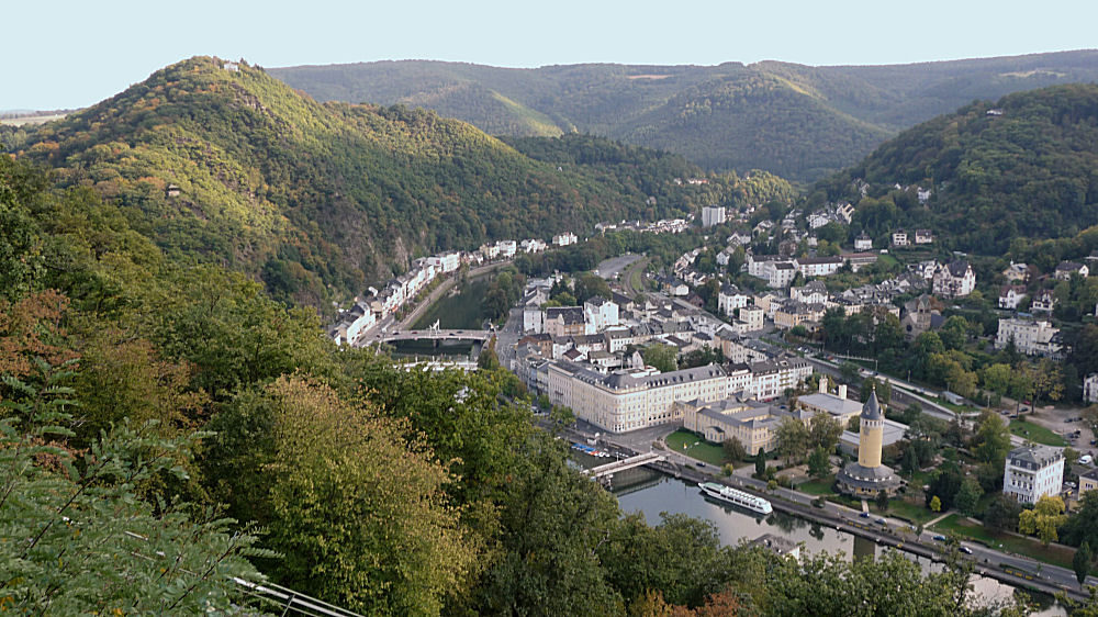 Ausblick von der Bismarckhöhe auf Bad Ems