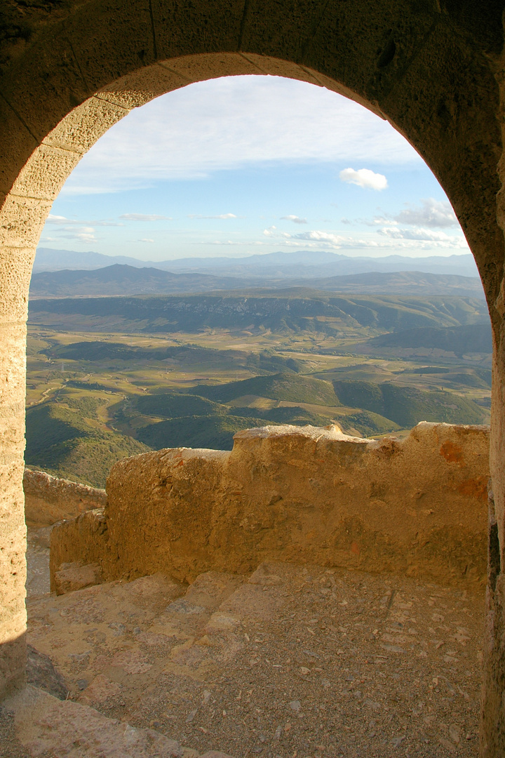 Ausblick von der Burg Quéribus