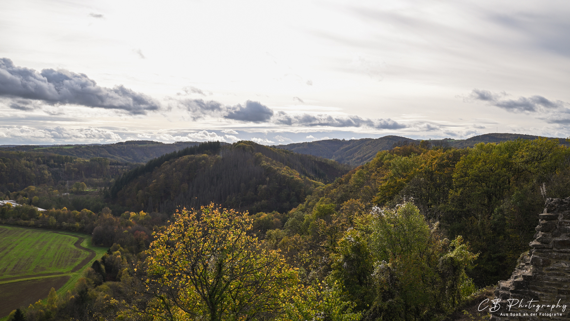 Ausblick von der Burg Windeck aus