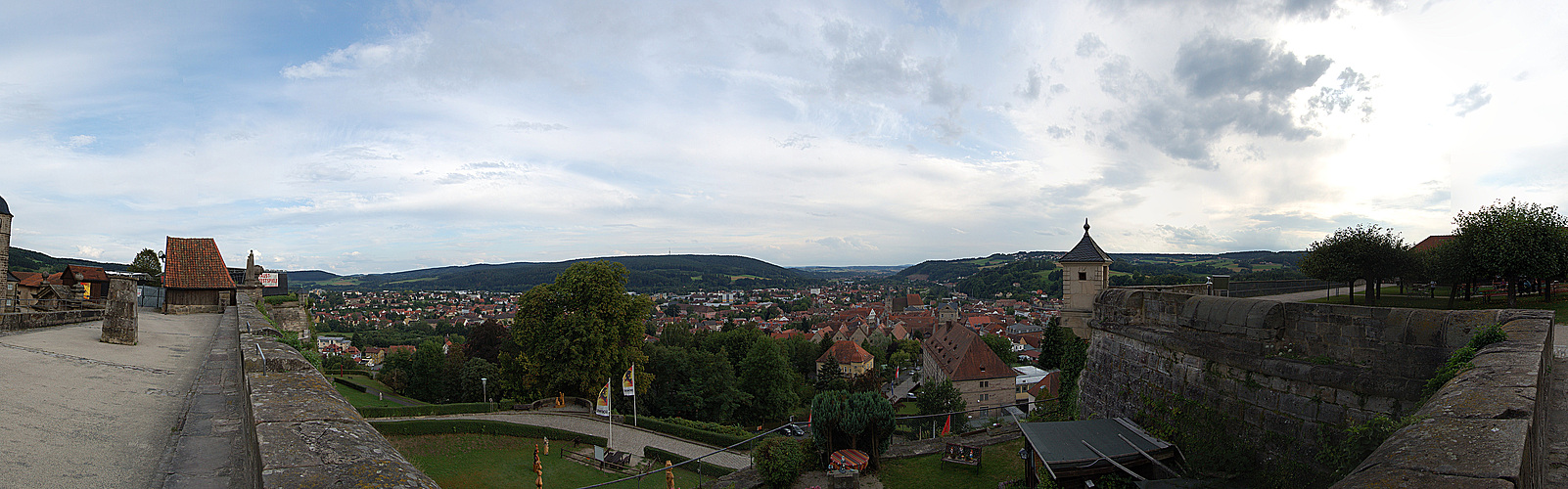 Ausblick von der Festung Rosenberg