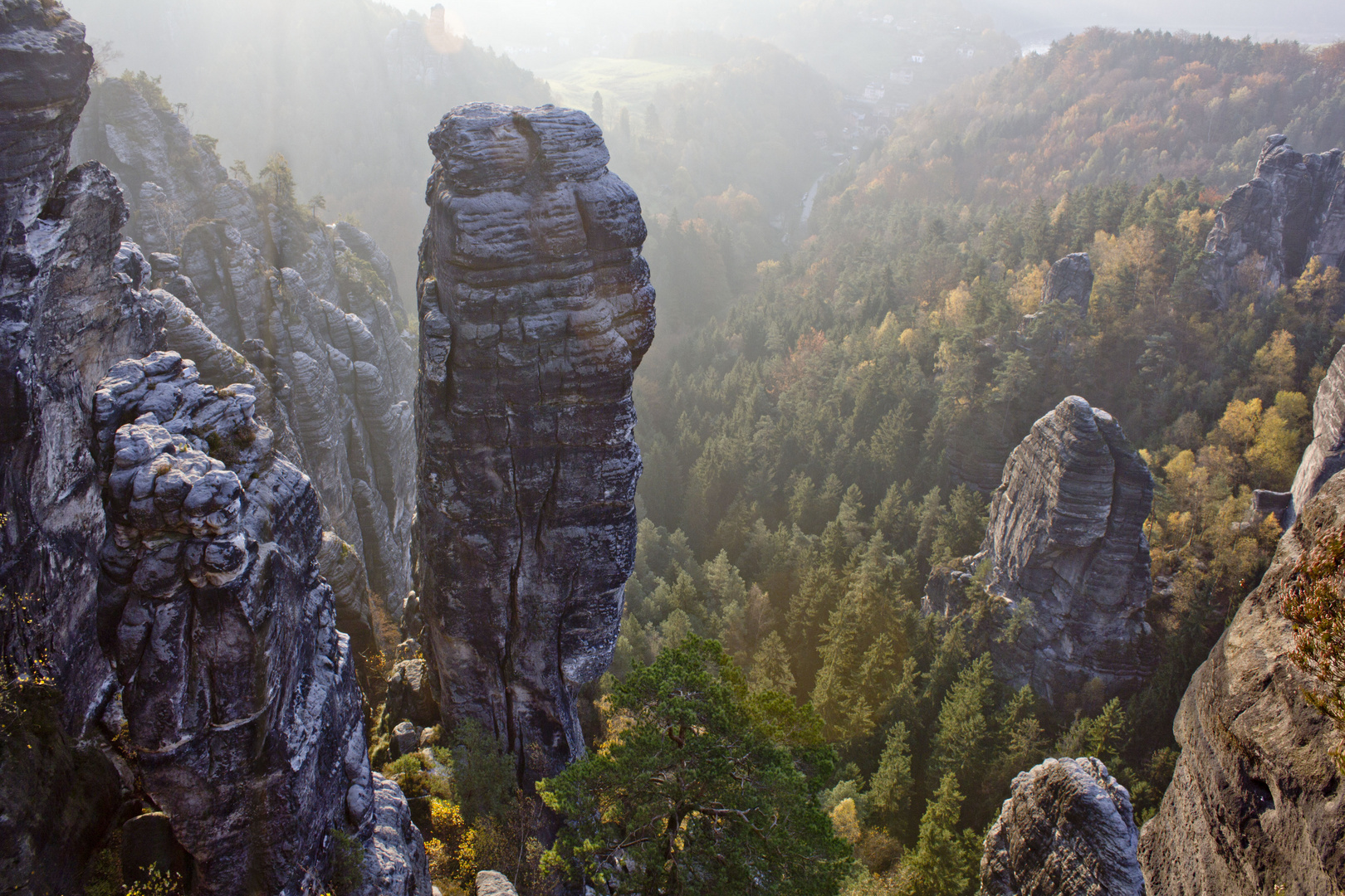 Ausblick von der großen Gans (Elbsandsteingebirge)