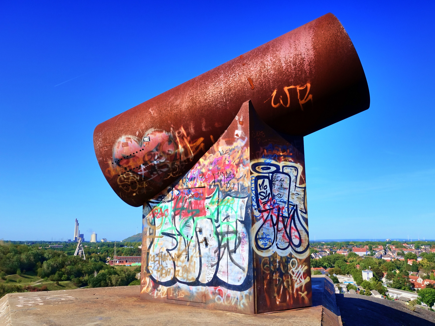 Ausblick von der Halde Rungenberg in Gelsenkirchen 