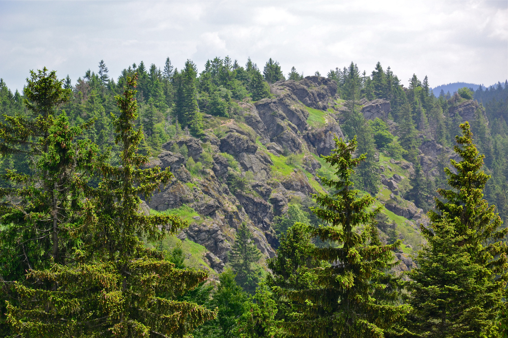 Ausblick von der Kötztinger Hütte…