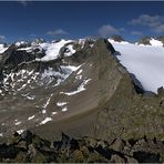 Ausblick von der Rinnenspitze Richtung süd bis west (~90°)