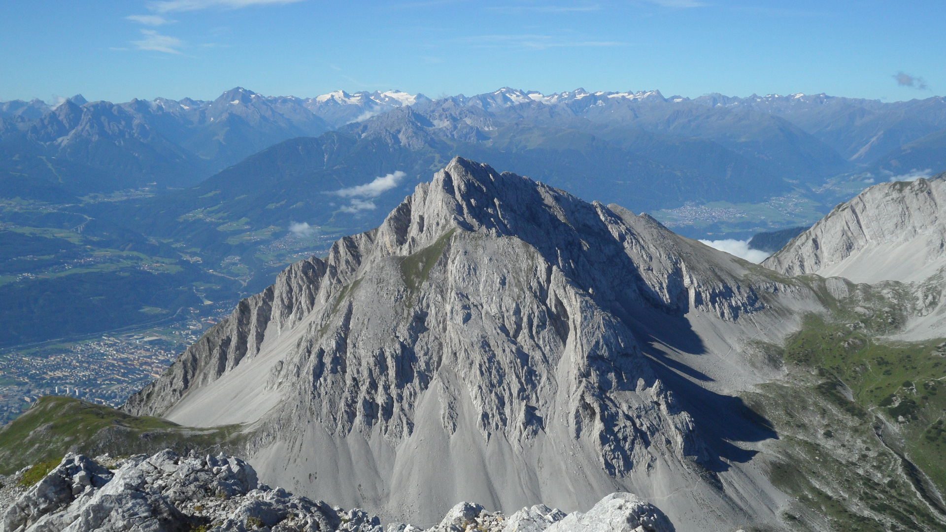 Ausblick von der Stempeljochspitze (Karwendel)
