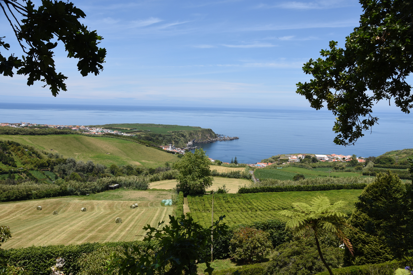 Ausblick von der Teeplantage Porto Formoso