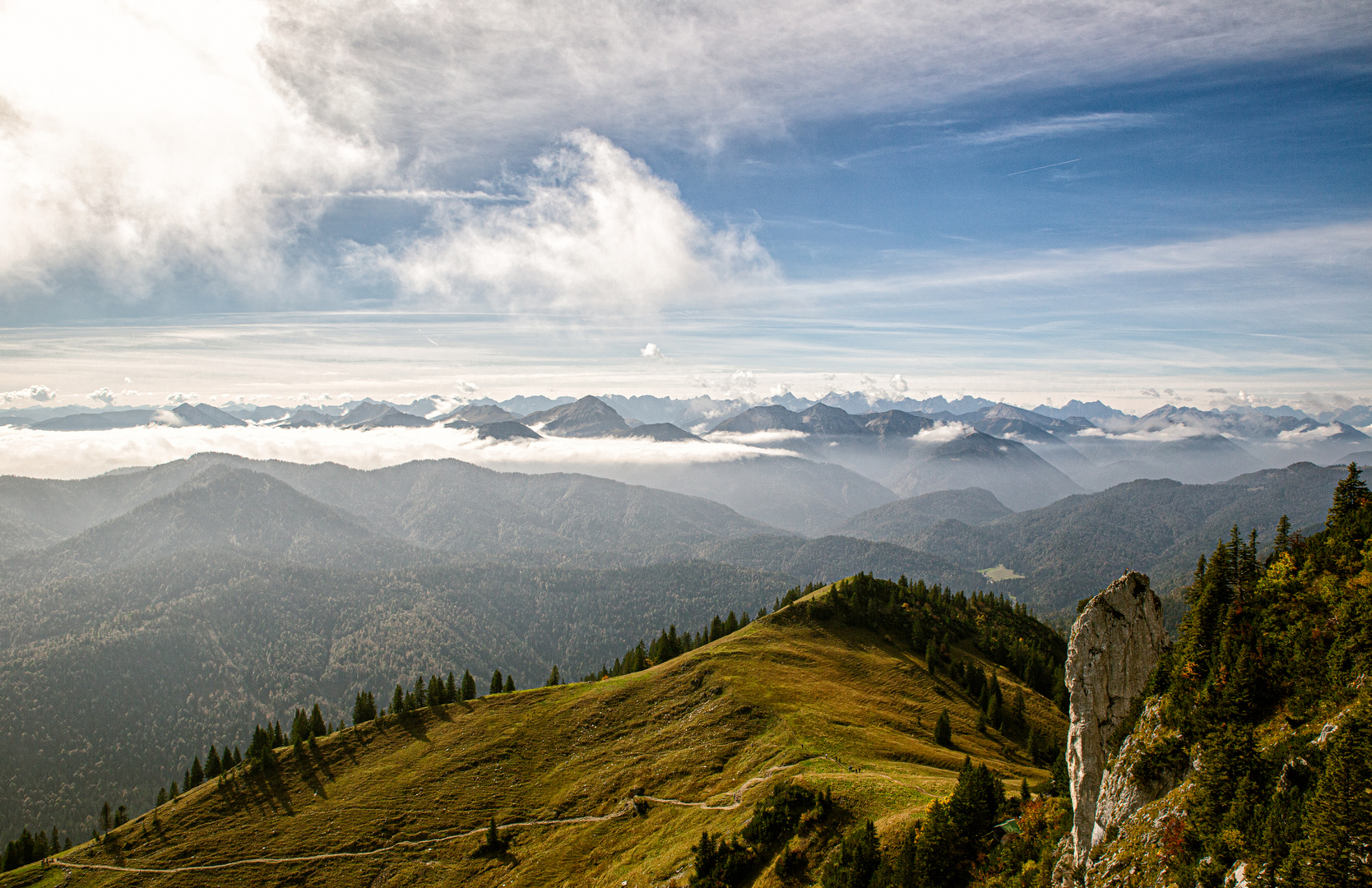 Ausblick von der Tegernseer Hütte