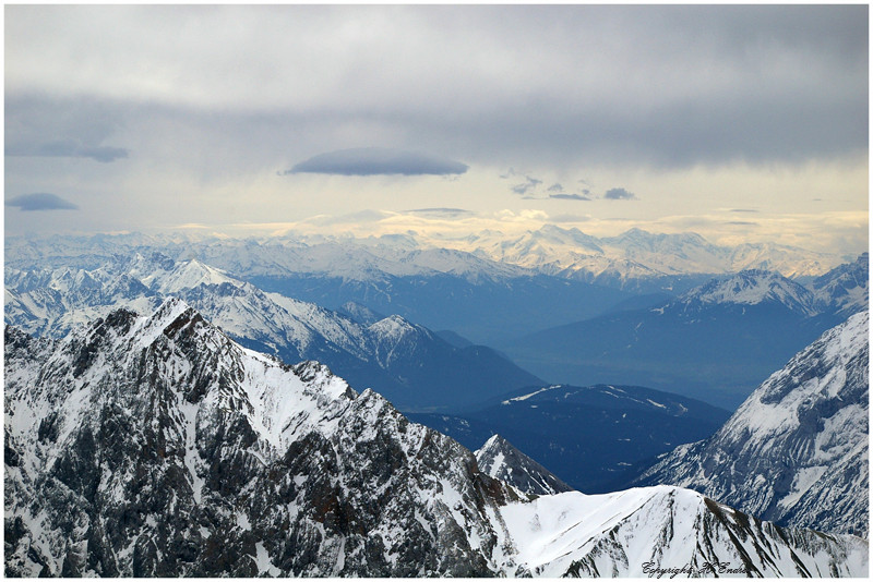 Ausblick von der Zugspitze