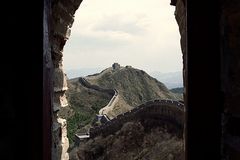 Ausblick von einem Wachturm der Großen Mauer