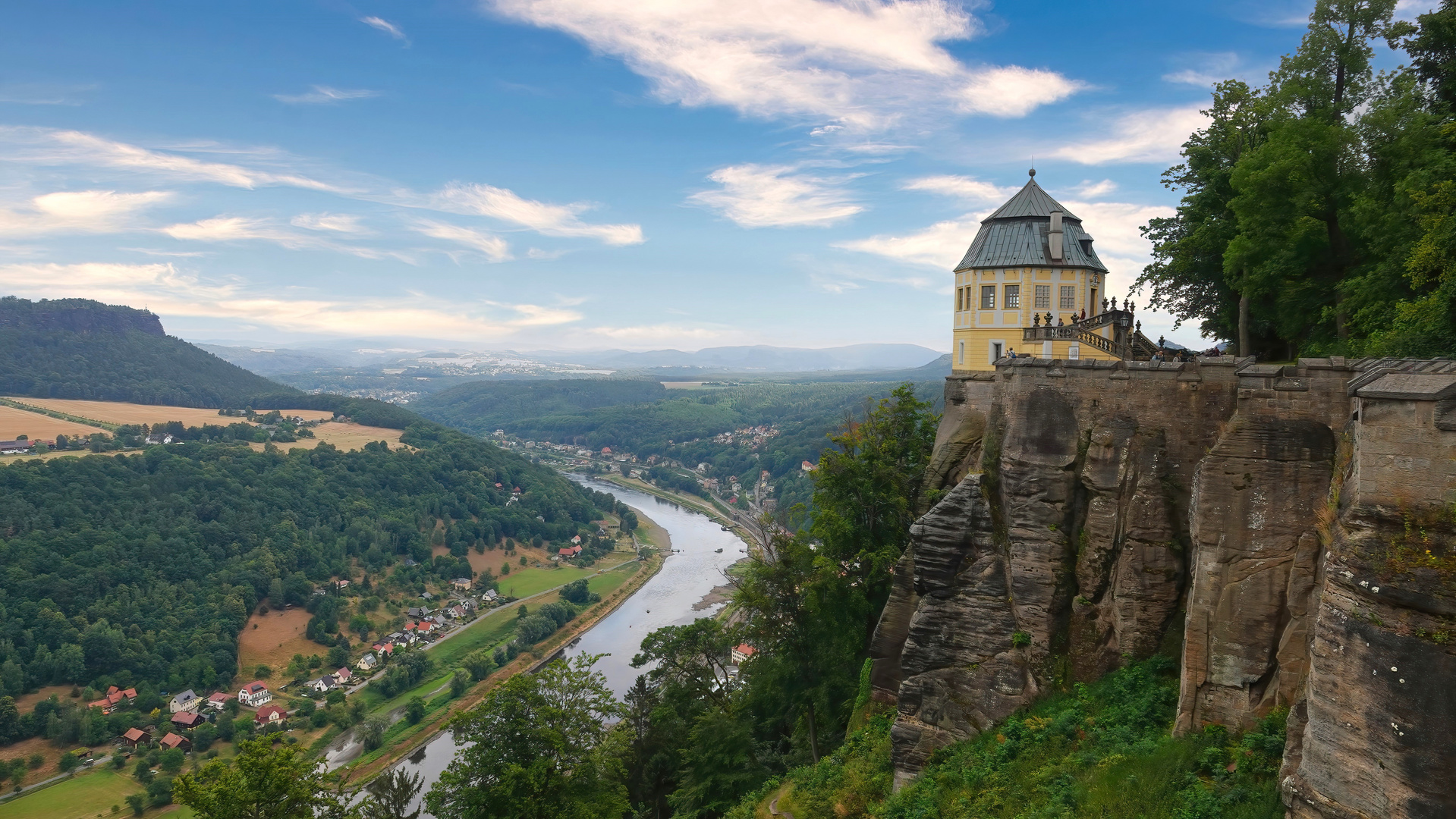 Ausblick von Festung Königstein