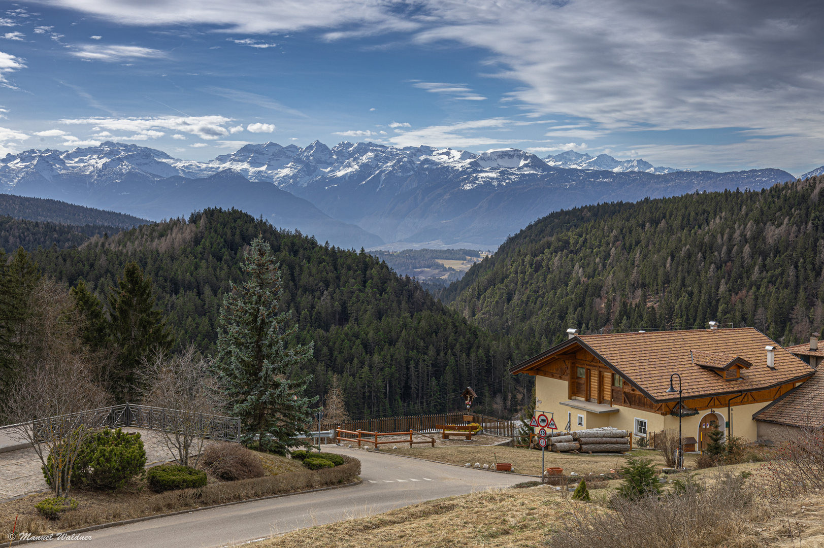 Ausblick von Ruffré (Mendelpass)