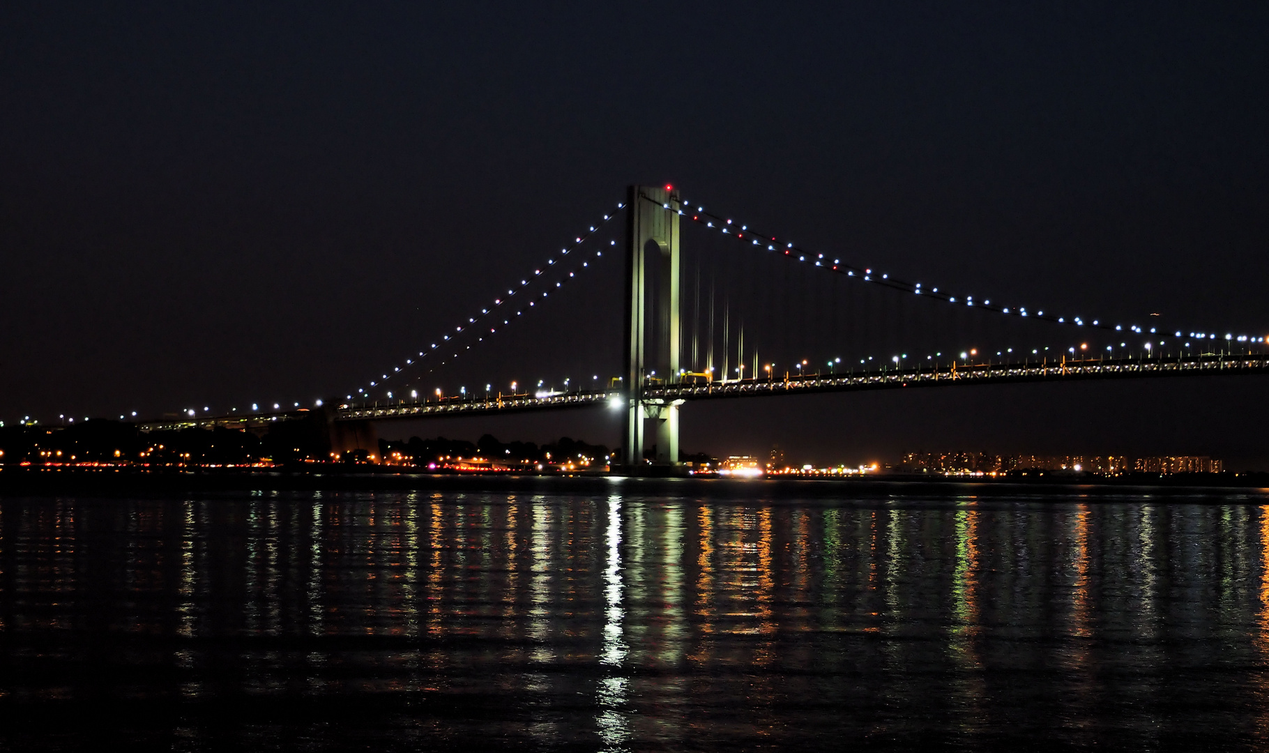 Ausblick von unserer Unterkunft auf Staten Island aus  ....