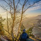 Ausblick zum Lilienstein in der Sächsischen Schweiz