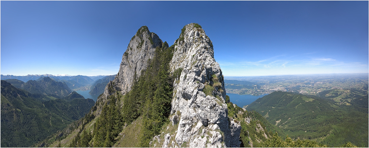 Ausblick zum Traunstein-Gipfel