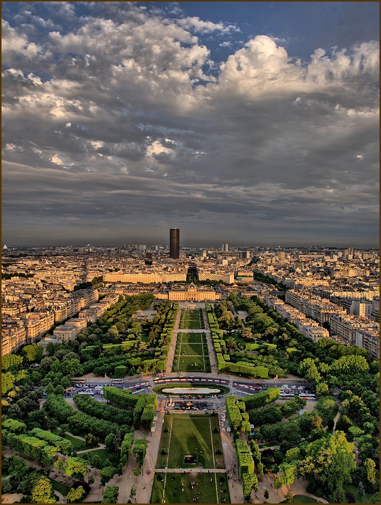 Ausblicke vom Pariser Eiffelturm