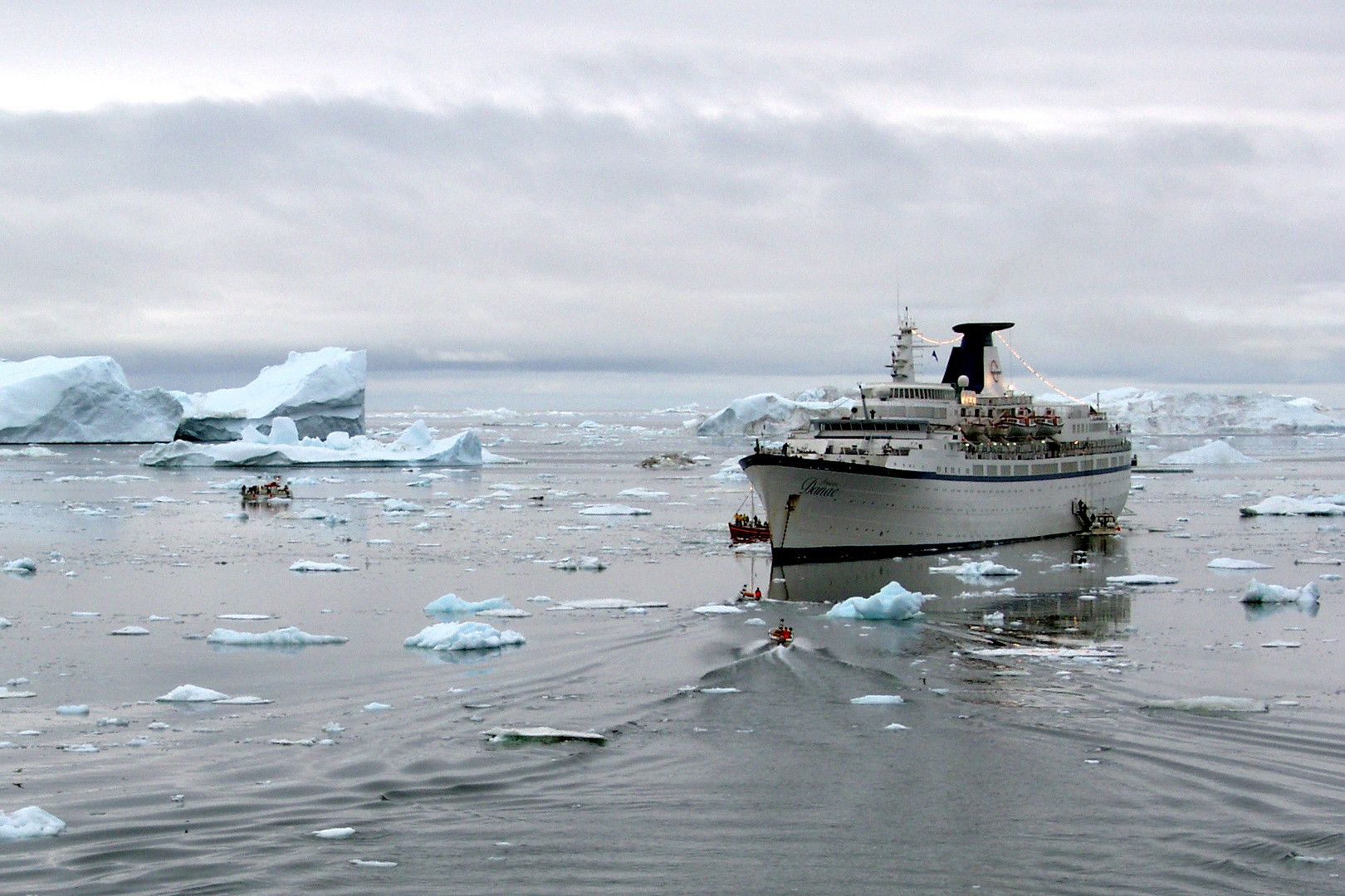 Ausbooten in Ilulissat (Diskobucht / Grönland)