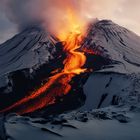 Ausbruch des Mount Erebus