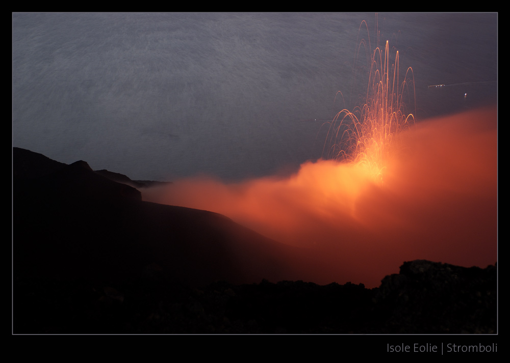 Ausbruch des Stromboli