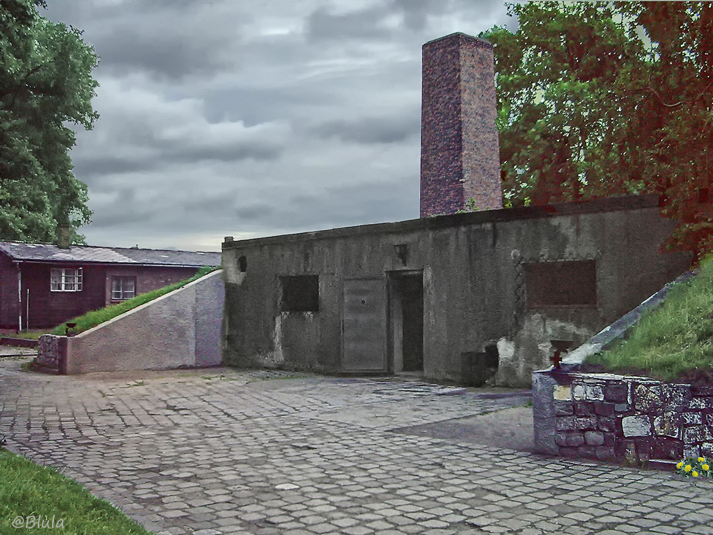 Auschwitz, Ort des Schreckens...... Polen 1984 (Dia-Scan)