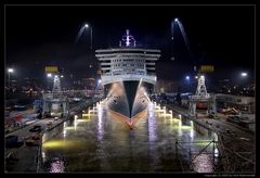 Ausdocken der Queen Mary 2