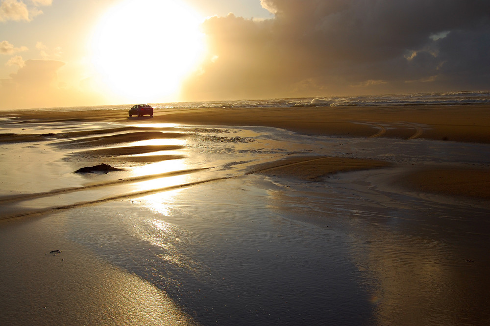 Ausfahrt an den Strand