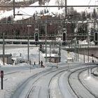 Ausfahrt aus Airolo, in den Gotthardtunnel