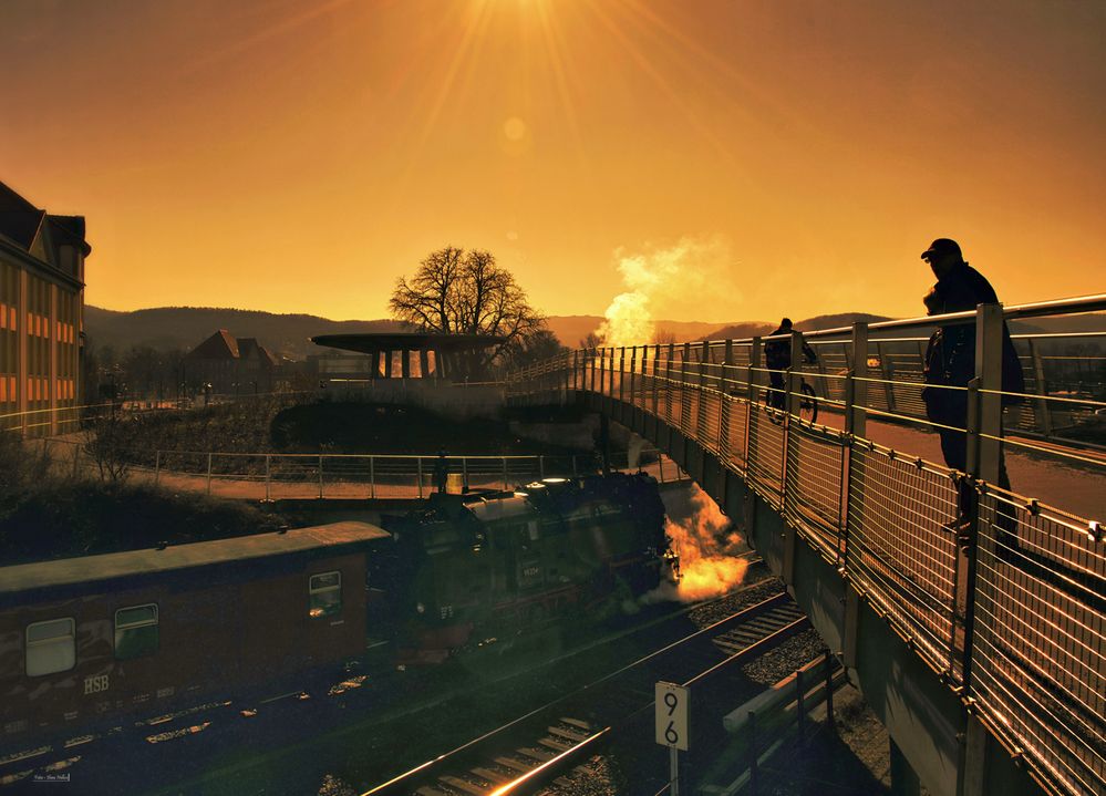 Ausfahrt aus dem Bahnhof Wernigerode