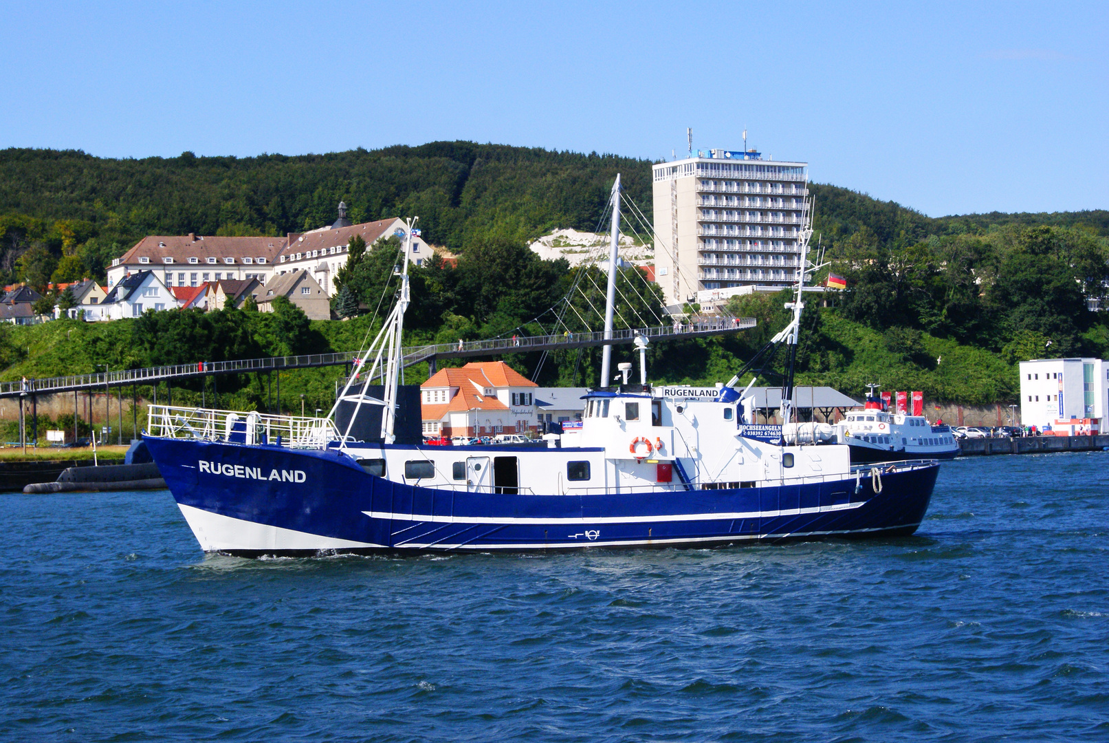 Ausfahrt aus dem Hafen Sassnitz