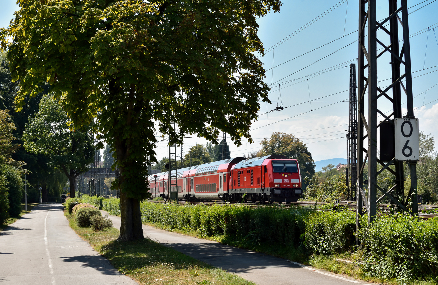 Ausfahrt aus dem Inselbahnhof Lindau