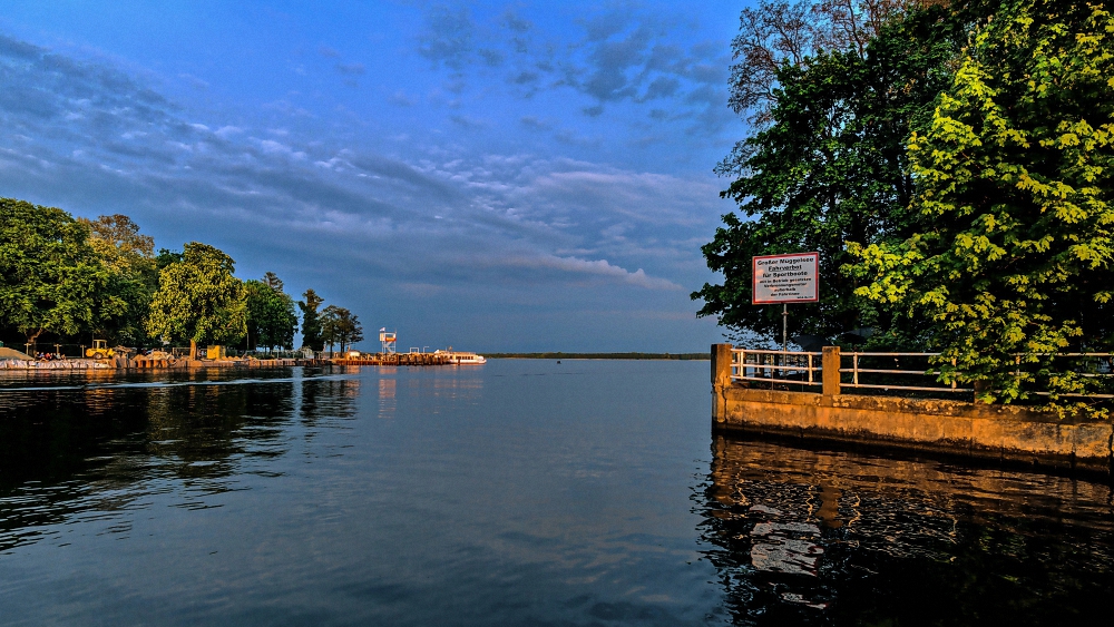 Ausfahrt aus dem Müggelsee...