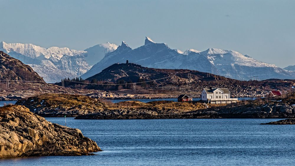 AUSFAHRT aus dem RAFTSUND - die Grenze zwischen Lofoten und Vesteralen (2)