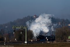 Ausfahrt aus Hersbruck mit Blick zum Michelsberg