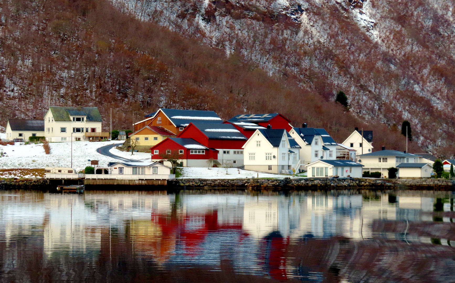 Ausfahrt aus Trondheim Nordroute