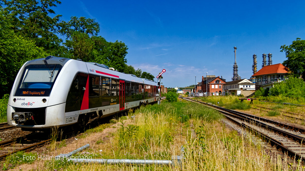 AUSFAHRT BERNBURG HBF. ZIEL MAGDEBURG HBF