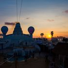 Ausfahrt Boston Hafen Sonnenuntergang