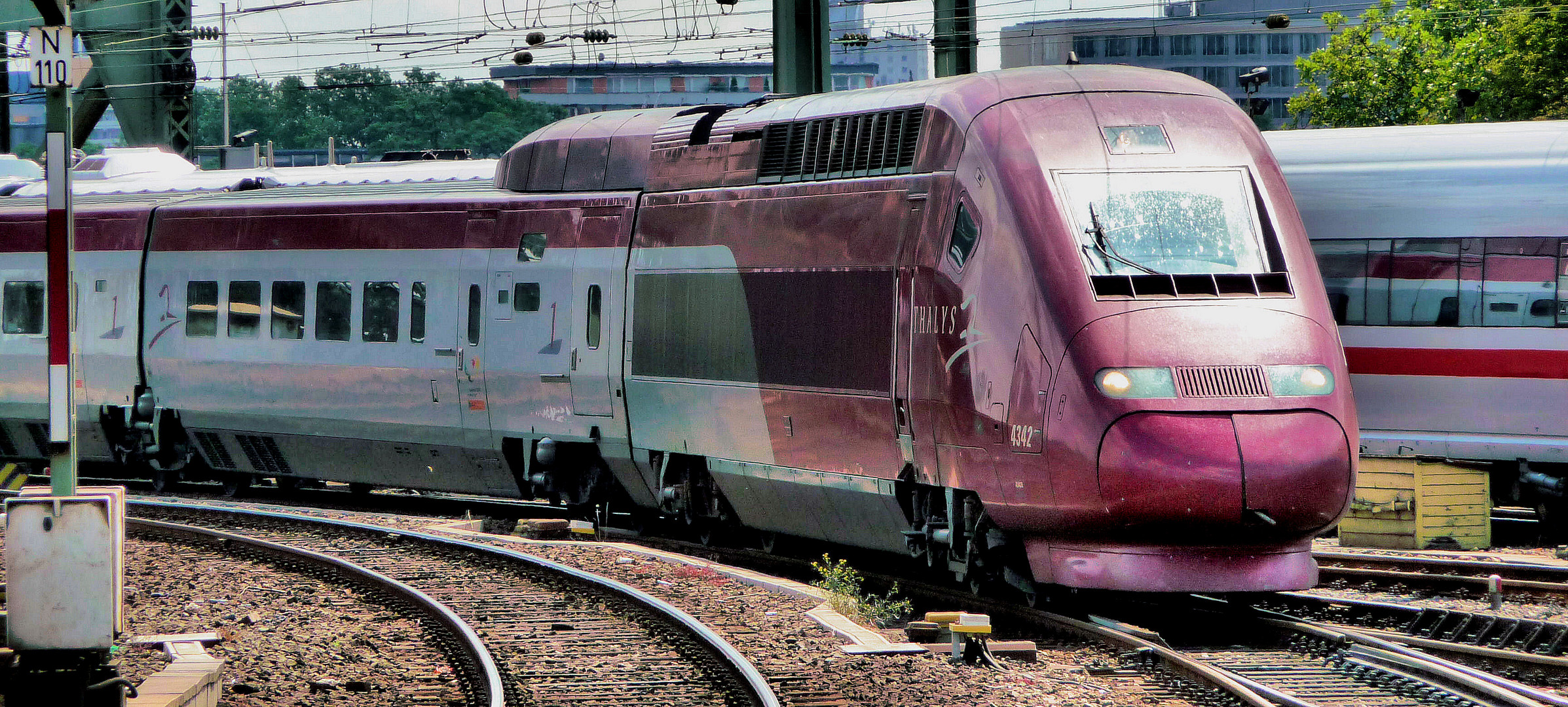 Ausfahrt des Thalys 