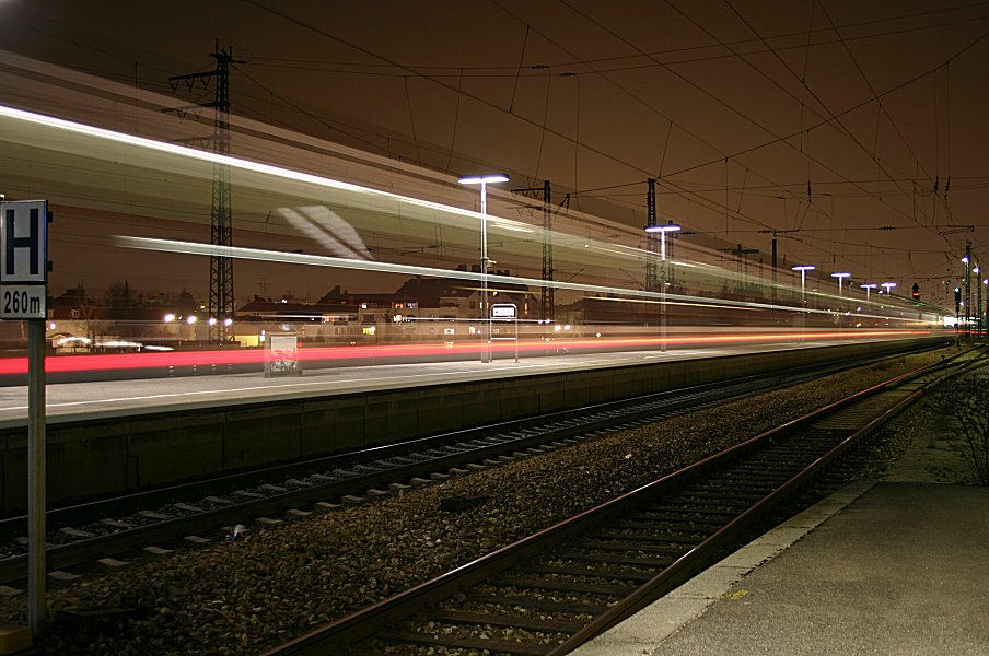 Ausfahrt eines RE in München Pasing