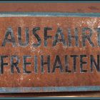 Ausfahrt freihalten