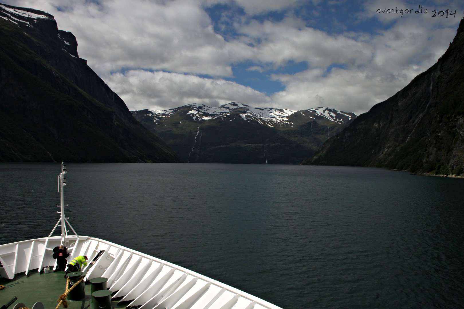 Ausfahrt Geiranger Fjord