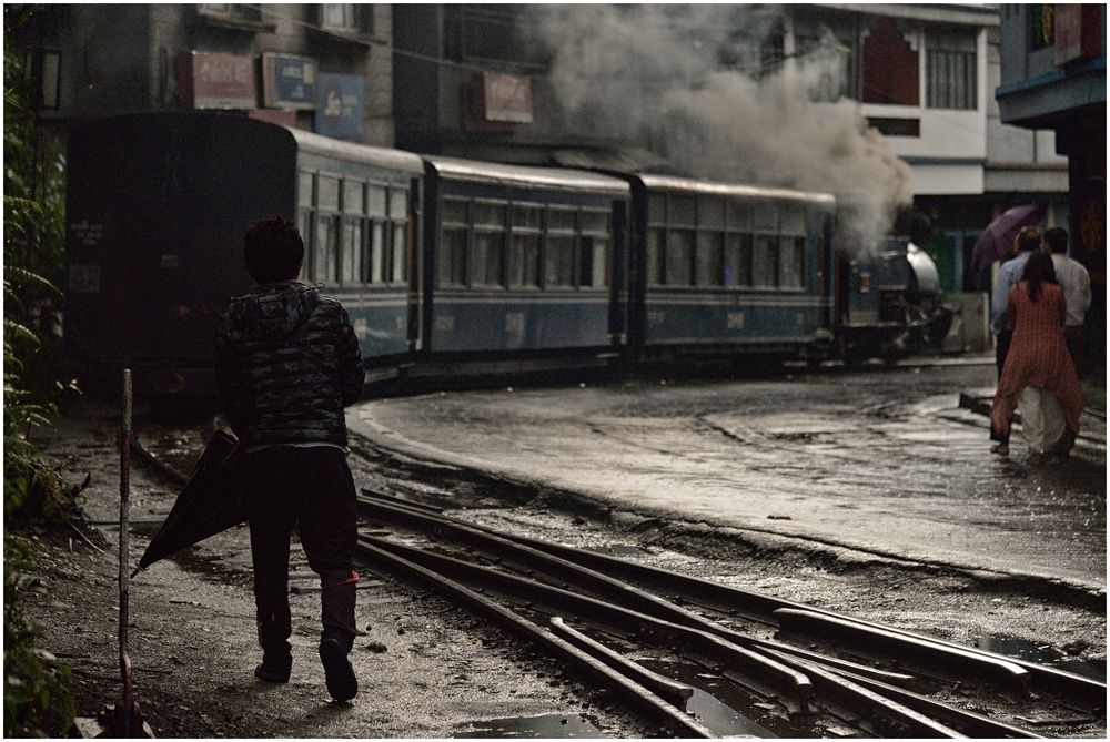 Ausfahrt Ghum, talwärts nach Darjeeling