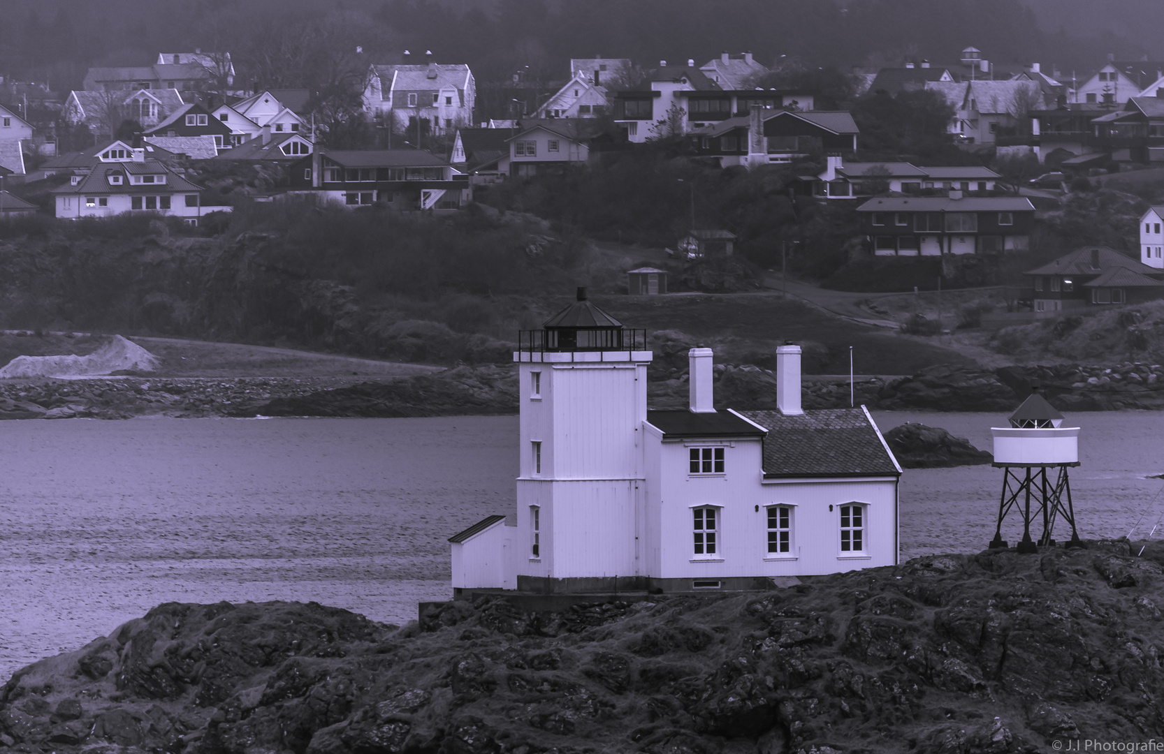 Ausfahrt Haugesund auf der Steuerboardseite