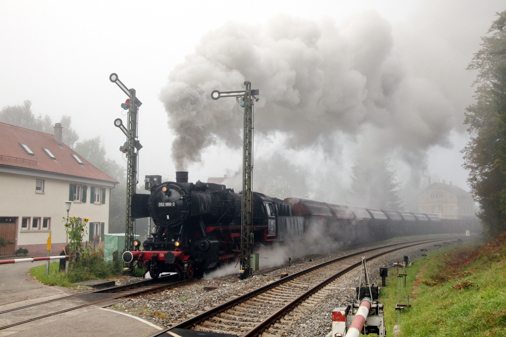 Ausfahrt im Nebel...