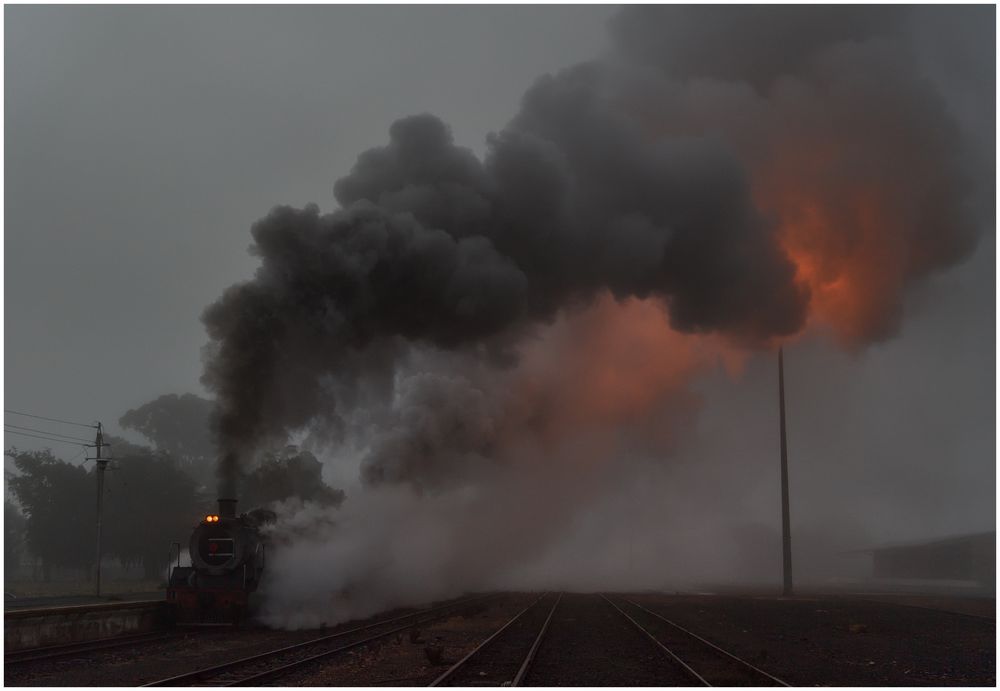 Ausfahrt im Nebel III