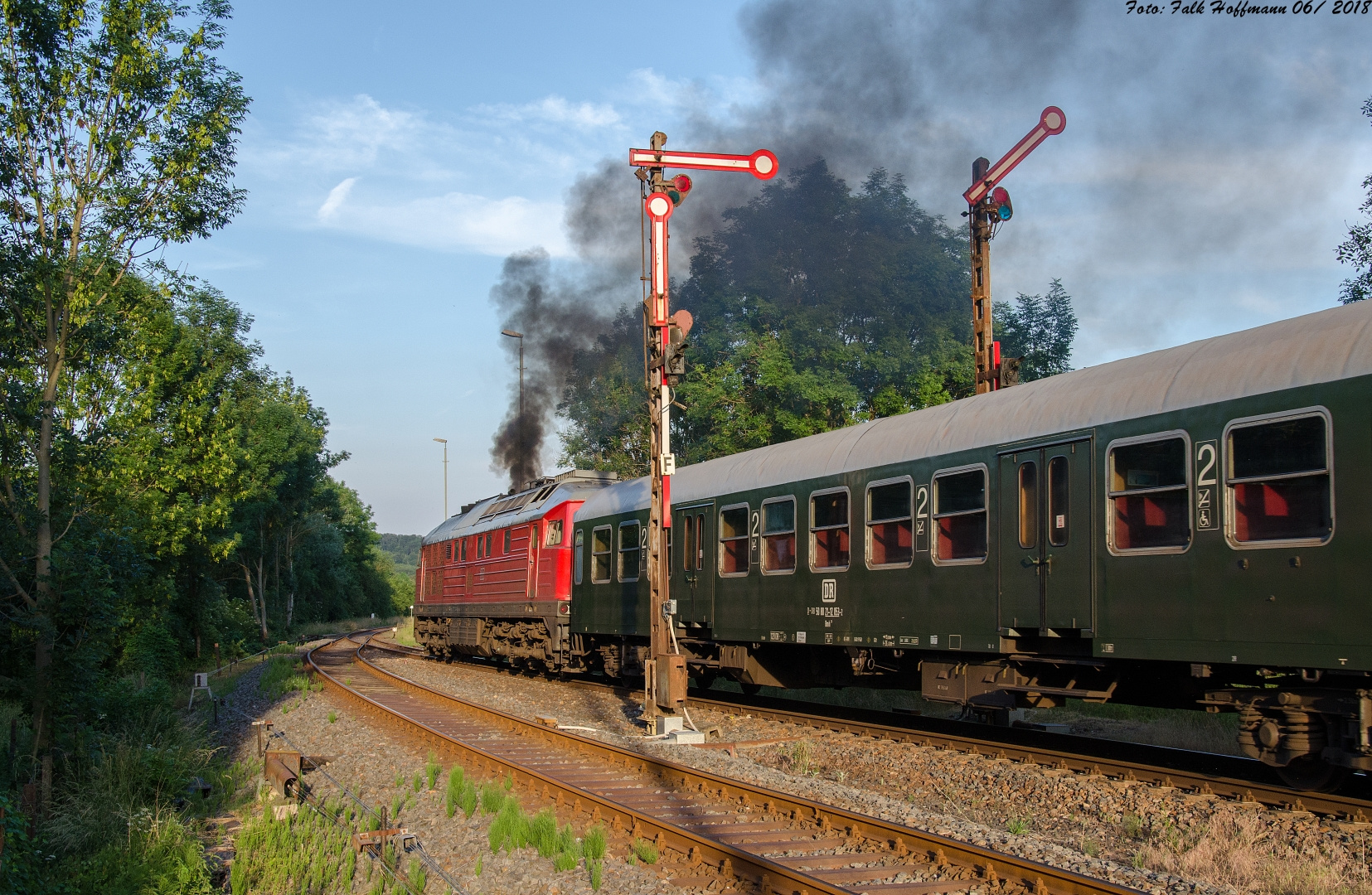 Ausfahrt mit viel Rauch