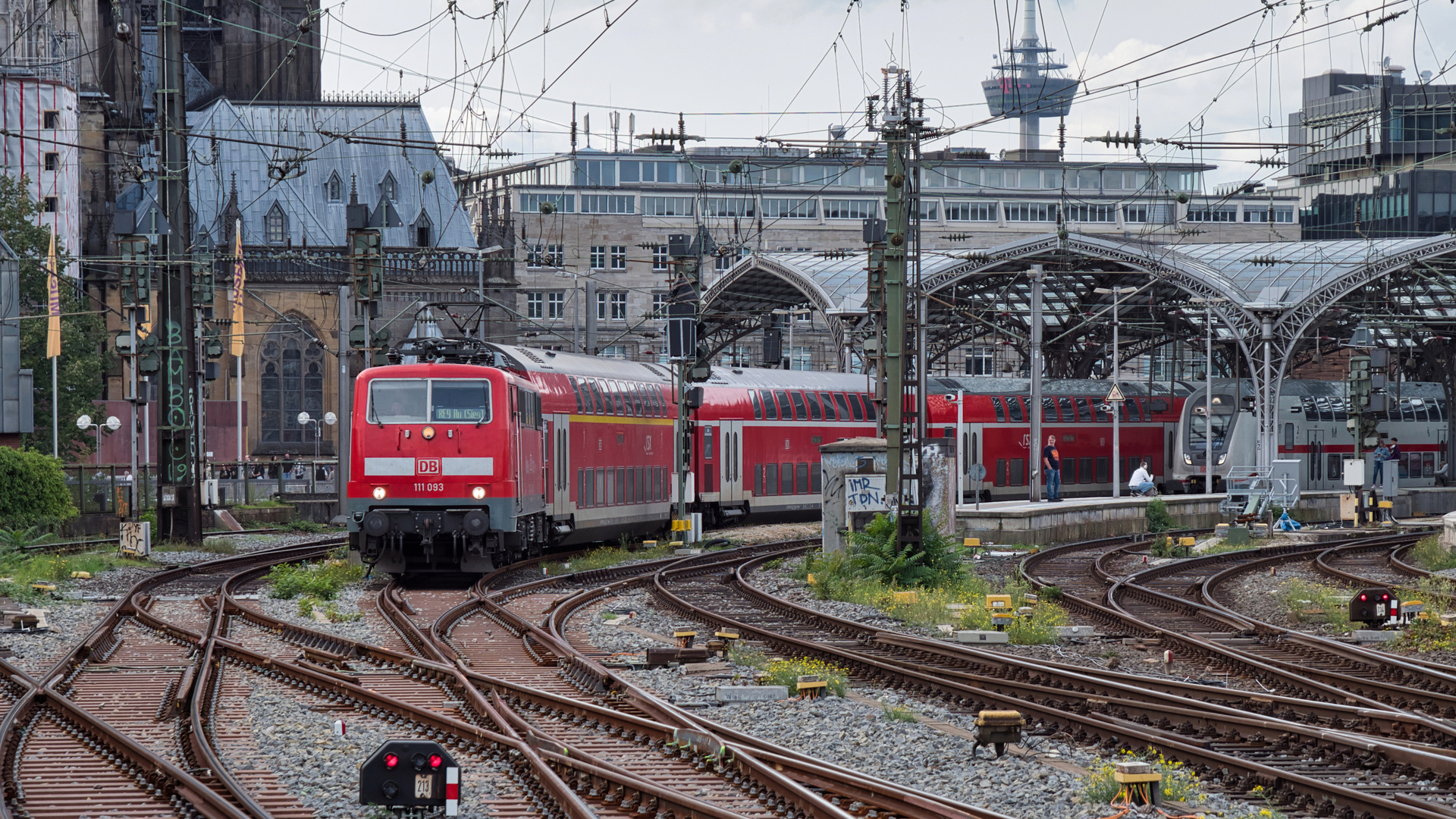 Ausfahrt RE 9 nach Au