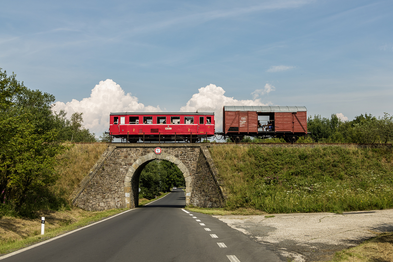 Ausfahrt Rusová (Reischdorf)