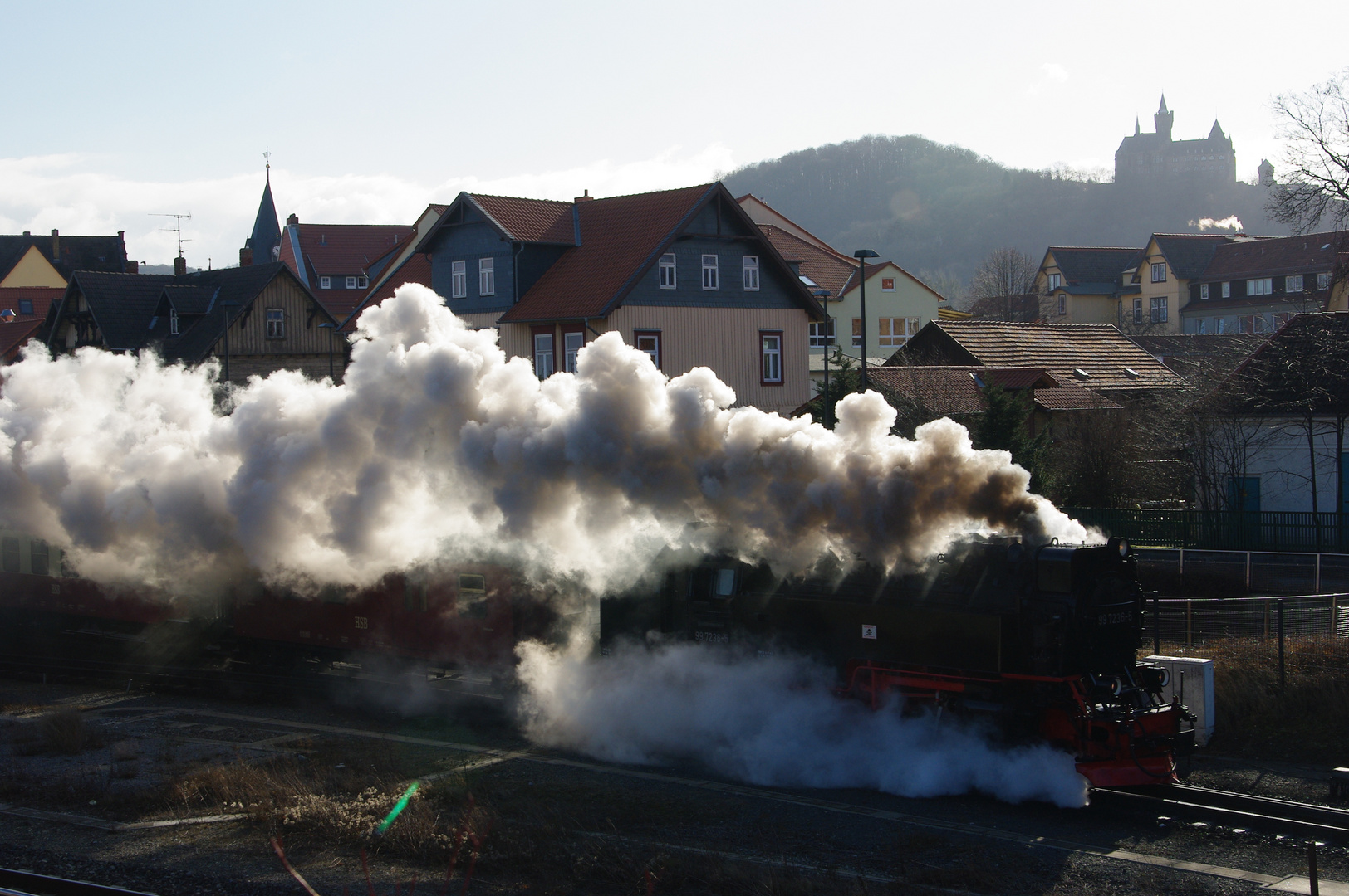 Ausfahrt Wernigerode / Harzquerbahn